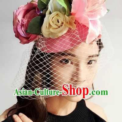 Custom Made Designer Handmade Flower Hair Fascinators Hair Slides Headpieces Hair Ornaments Set