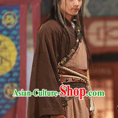 Chinese Superhero Yang Guo Gong Fu Master Costumes Complete Set for Men