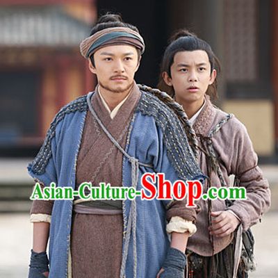 Chinese Superhero Guo Jing TV Series Costumes Complete Set for Men