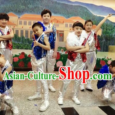 Chinese Kids Drum Dance Costumes