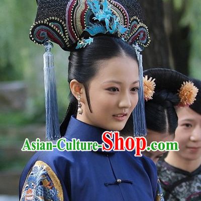 Chinese Qing Dynasty Manchu Hat Hair Accessories