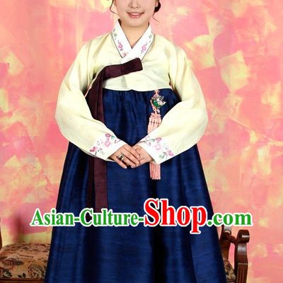 Traditional Korean Custom Made Lady Ceremonial Hanbok Complete Set