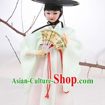 Korean Traditional Hanbok Scholar Statue
