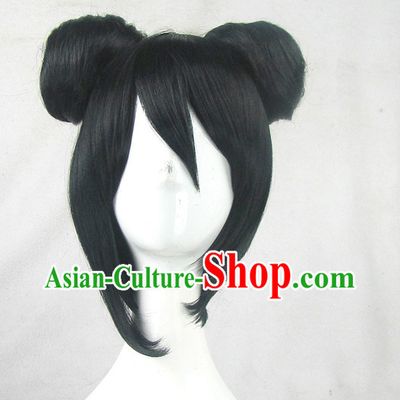Asian Style Chinese Cosplay Traditional Wigs China Ancient Costume Wig