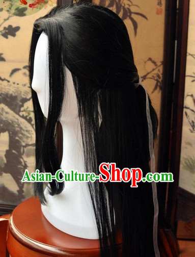 Chinese wigs cosplay wigs long black wigs ancient costumes hanfu Chinese wigs cosplay wigs long black wigs ancient costumes hanfu