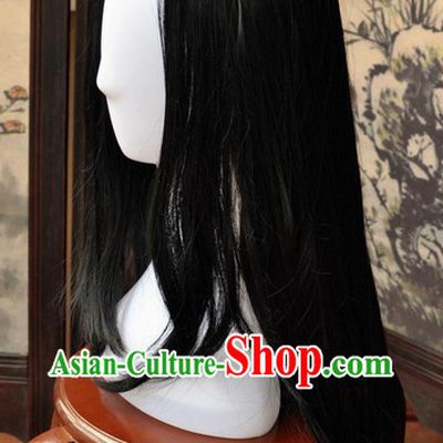 Asian Fashion Chinese Wigs Cosplay Wigs Ancient Costume Wigs Hair Pieces for Men