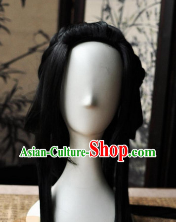 Chinese wigs cosplay wigs long black wigs ancient costumes hanfu Chinese wigs cosplay wigs long black wigs ancient costumes hanfu