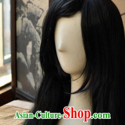 Asian Traditional Chinese Long Wig Ancient Costume Wigs for Men