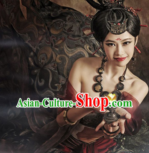 Chinese costumes wigs hair accessories hanfu traditional dress ancient costume Chinese costumes wigs hair accessories hanfu traditional dress ancient costume