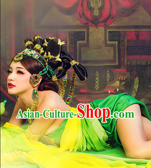Chinese costumes wigs hair accessories hanfu traditional dress ancient costume Chinese costumes wigs hair accessories hanfu traditional dress ancient costume