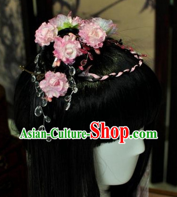 Chinese wigs cosplay wigs long black wigs ancient costumes hanfu Chinese wigs cosplay wigs long black wigs ancient costumes hanfu