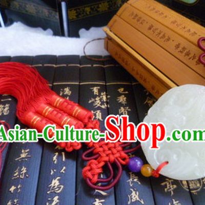Chinese Traditional Suit Accessory Jade Belt Hanging Decoration