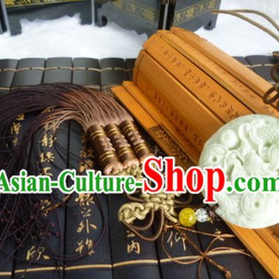 Chinese Traditional Suit Accessory Jade Belt Hanging Decoration