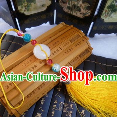 Chinese Traditional Costume Jade Belt Accessory