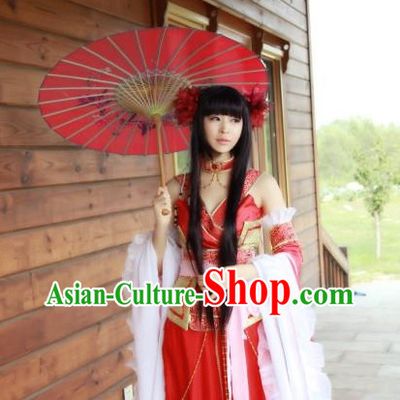 Asia Fashion Chinese Sexy Queen Halloween Cosplay Costumes and Headwear