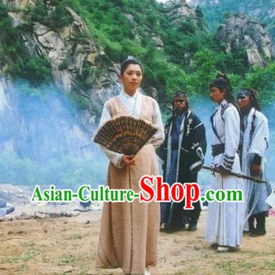 Chinese Ancient Swordsmen Costumes Complete Set for Men or Women