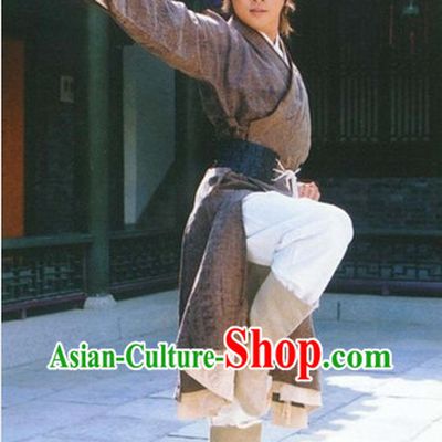 Chinese Ancient Kung Fu Master Superhero Costumes Complete Set for Men