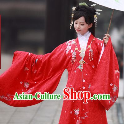Chinese Ancient Wedding Dress Complete Set for Women