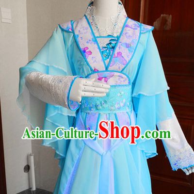 Chinese Traditional Swordswoman Costumes Complete Set