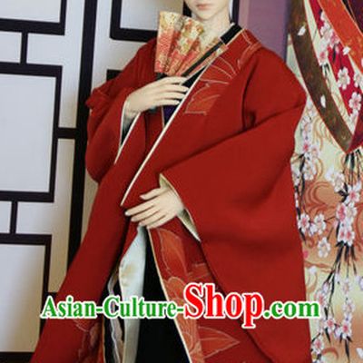 Chinese Traditional Long Gown Kimono Dress Complete Set