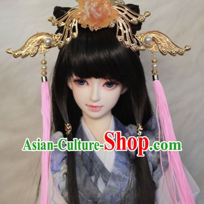 Traditional Chinese Empress Wigs and Hair Clips Accessories
