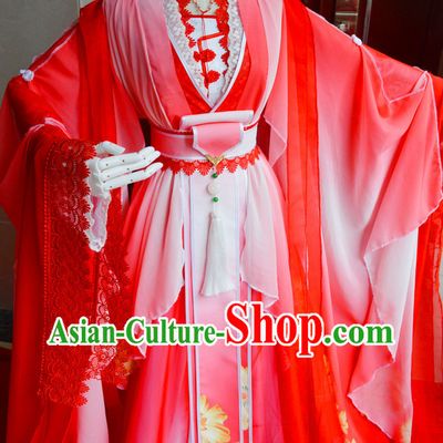Chinese Traditinoal Bridal Wedding Dress Complete Set