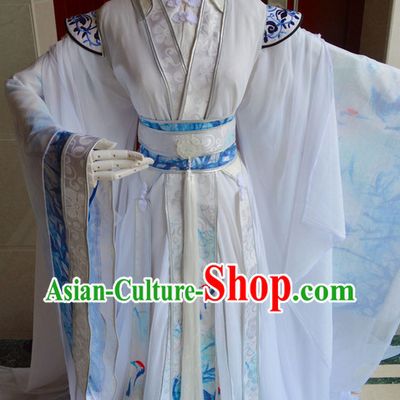 Chinese Ancient Poet Clothing Complete Set