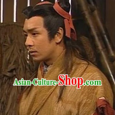 Handmade Chinese Legend Nezha Black Long Wig
