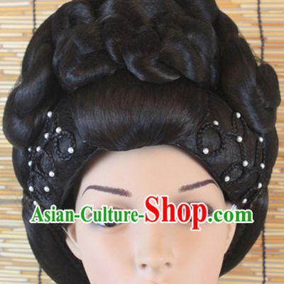 Handmade Chinese Empress Black Wig