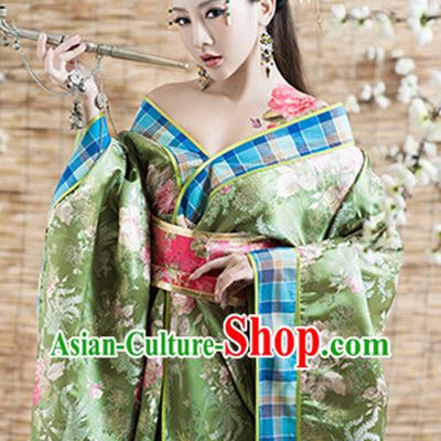 Chinese Ancient Royal Lady Clothing and Hair Jewelry Complete Set