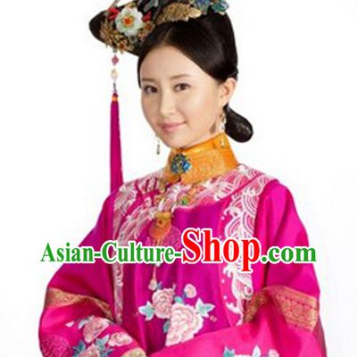 Chinese Ancient Hair Accessory and Black Wig