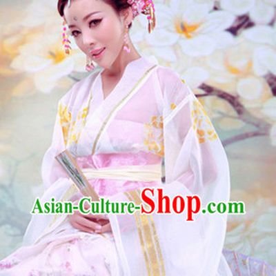 Chinese Ancient Princess Costume and Hair Jewelry Complete Set