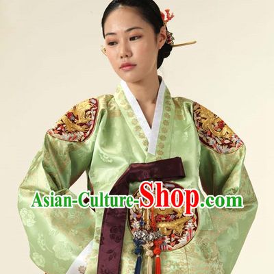 Korean Traditional Roayl Hanbok Dress Dangui Clothes Complete Set