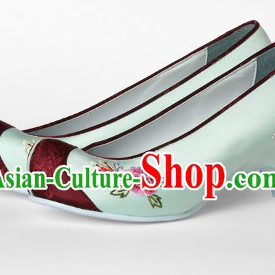 Korean Traditional Wedding High Heel Shoes for Brides
