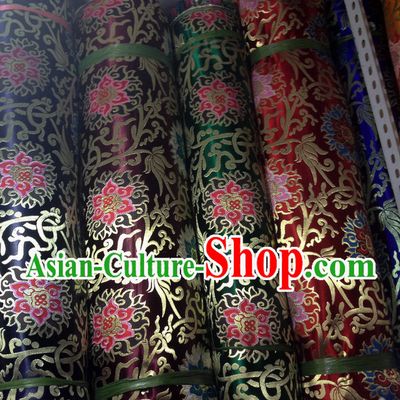 Chinese Tibetan Brocade Embroidered Fabric Upholstery Material Dress Material