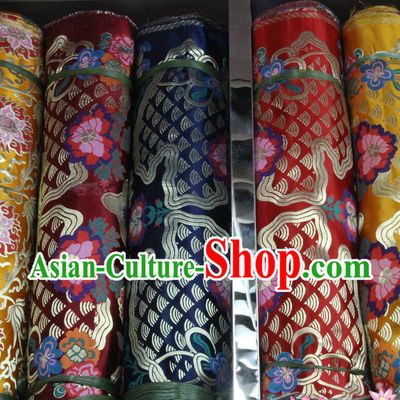 Asian Upholstery Brocade Material Embroidered Fabric Dress Material