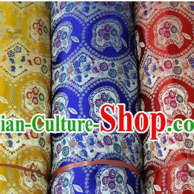 Chinese Traditional Brocade Upholstery Embroidered Fabric Dress Materials
