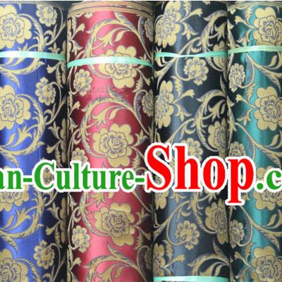 Chinese Traditional Brocade Upholstery Embroidered Fabric Dress Material