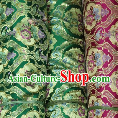 Chinese Traditional Brocade Upholstery Embroidered Fabric Dress Material