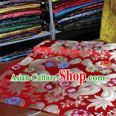 Chinese Traditional Brocade Embroidered Fabric Dress Material