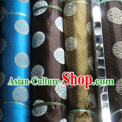 Chinese Traditional Silk Brocade Embroidered Fabric Dress Material