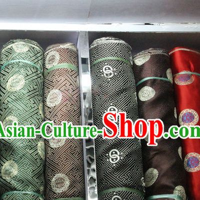 Chinese Traditional Silk Brocade Embroidered Fabric Dress Material