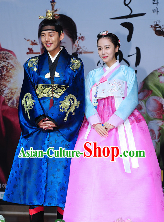 Ancient Korean Emperor Costumes Complete Set and Crown for Men Ancient Korean Emperor Costumes Complete Set and Crown for Men
