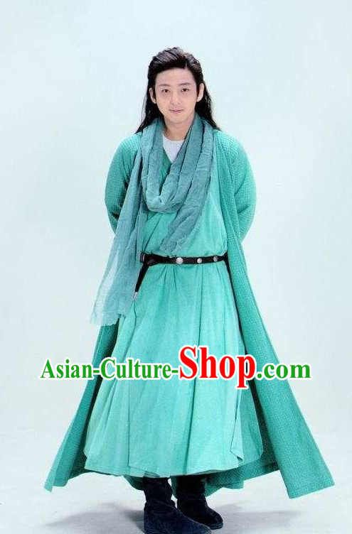 China Ancient Swordsman Costumes Complete Set