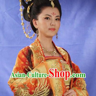 Chinese Tang Dynasty Female Emperor Wu Zetian Hair Accessories Set
