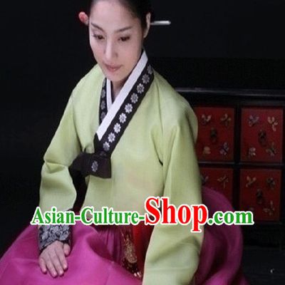 Korean Traditional Clothing Female Plus Size Dress Fashion Clothes Complete Set