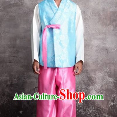 Traditional Korean Bridegrooms National Costumes Complete Set