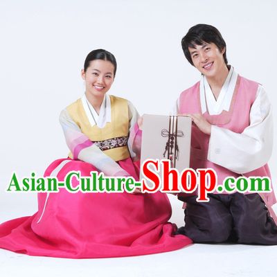 Korean National Dress Costumes Traditional Costumes for Husband and Wife