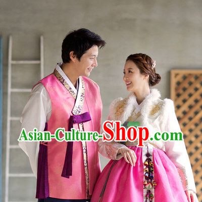 Korean Winter Couple National Costumes Traditional Costumes online Shopping