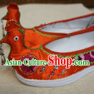 Chinese Tradiitonal Handmade Phoenix Style Shoes
